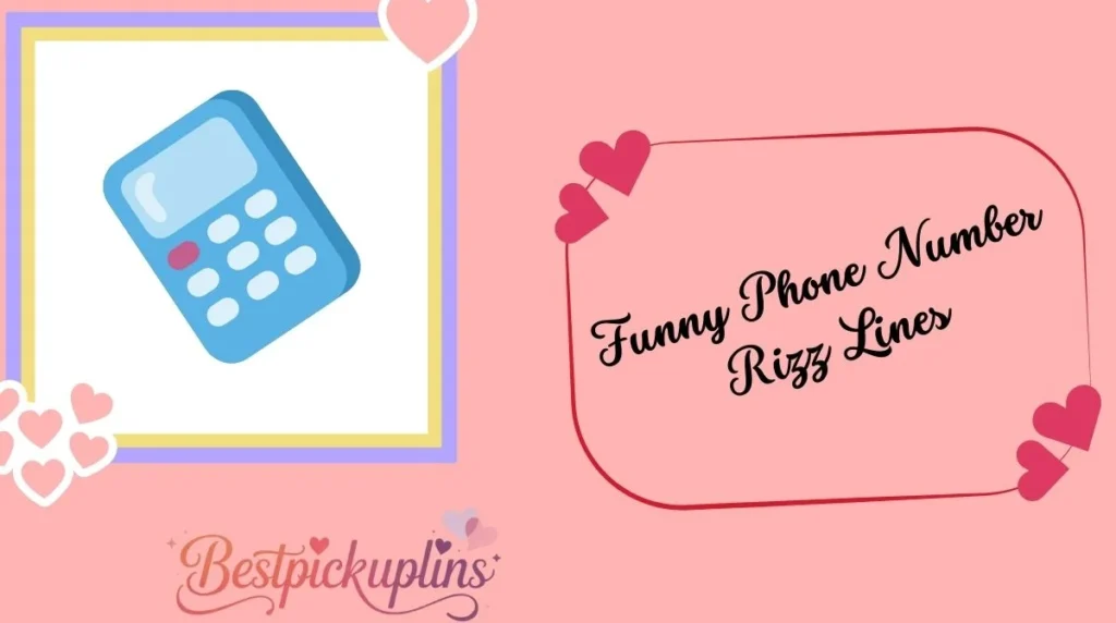 Funny Phone Number Rizz Lines