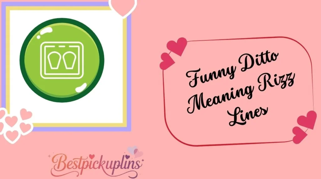 Funny Ditto Meaning Rizz Lines