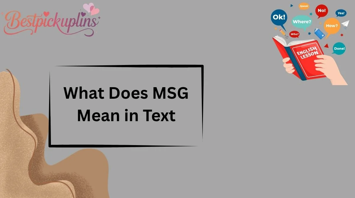 What Does MSG Mean in Text